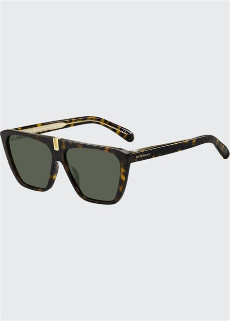 givenchy gradient rectangle metal-trim sunglasses|Givenchy Gradient Rectangle Metal.